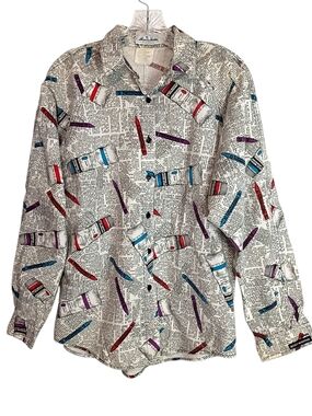 Rockies - Vintage Newspaper Print Long-Sleeve Shirt